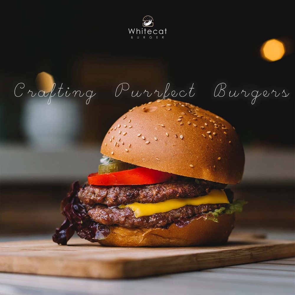 Sesame-bun cheeseburger with melted cheddar